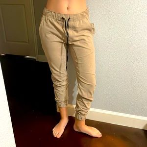 PacSun Khaki skinny Joggers with Drawstring